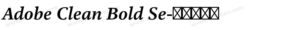 Adobe Clean Bold Se字体转换